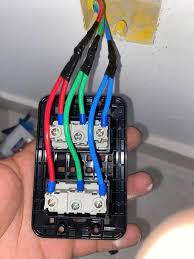 Instalação elétrica organizada com cabos coloridos e conexões corretas